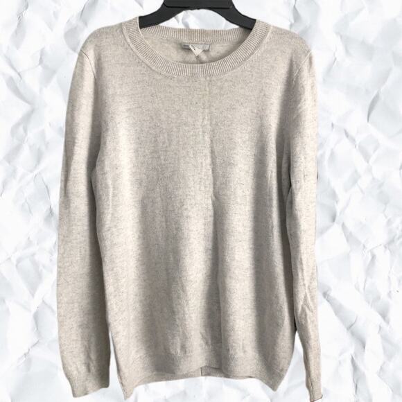 H&M Gray Cashmere Long Sleeve Sweater - size large - Picture 1 of 5